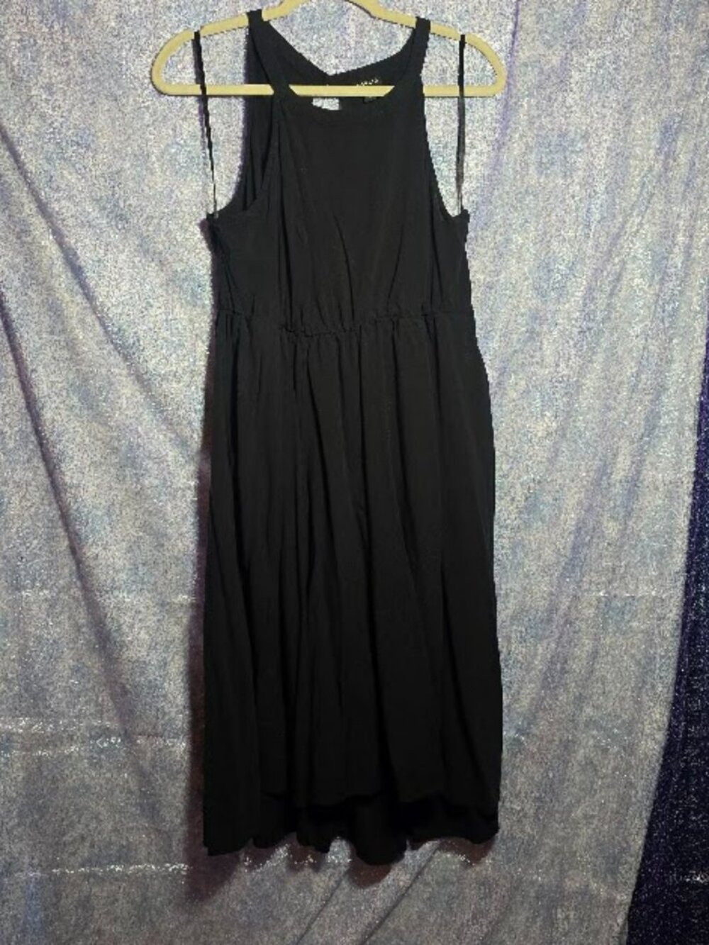 Torrid Black High Neck Keyhole Back Sleeveless Midi Dress Size 1